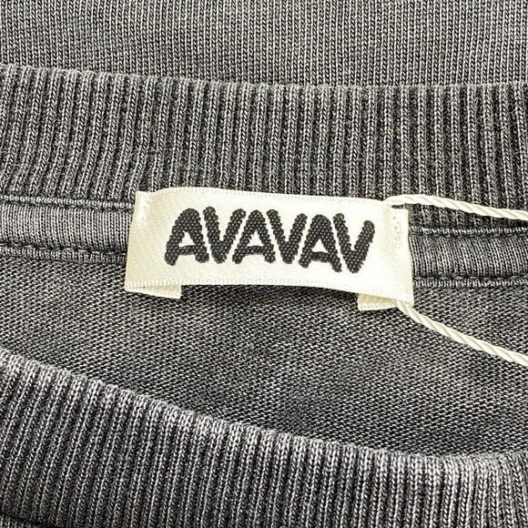 Avavav Unisex “Theo” Embroidered T-Shirt – Faded Black - Picture 7 of 12